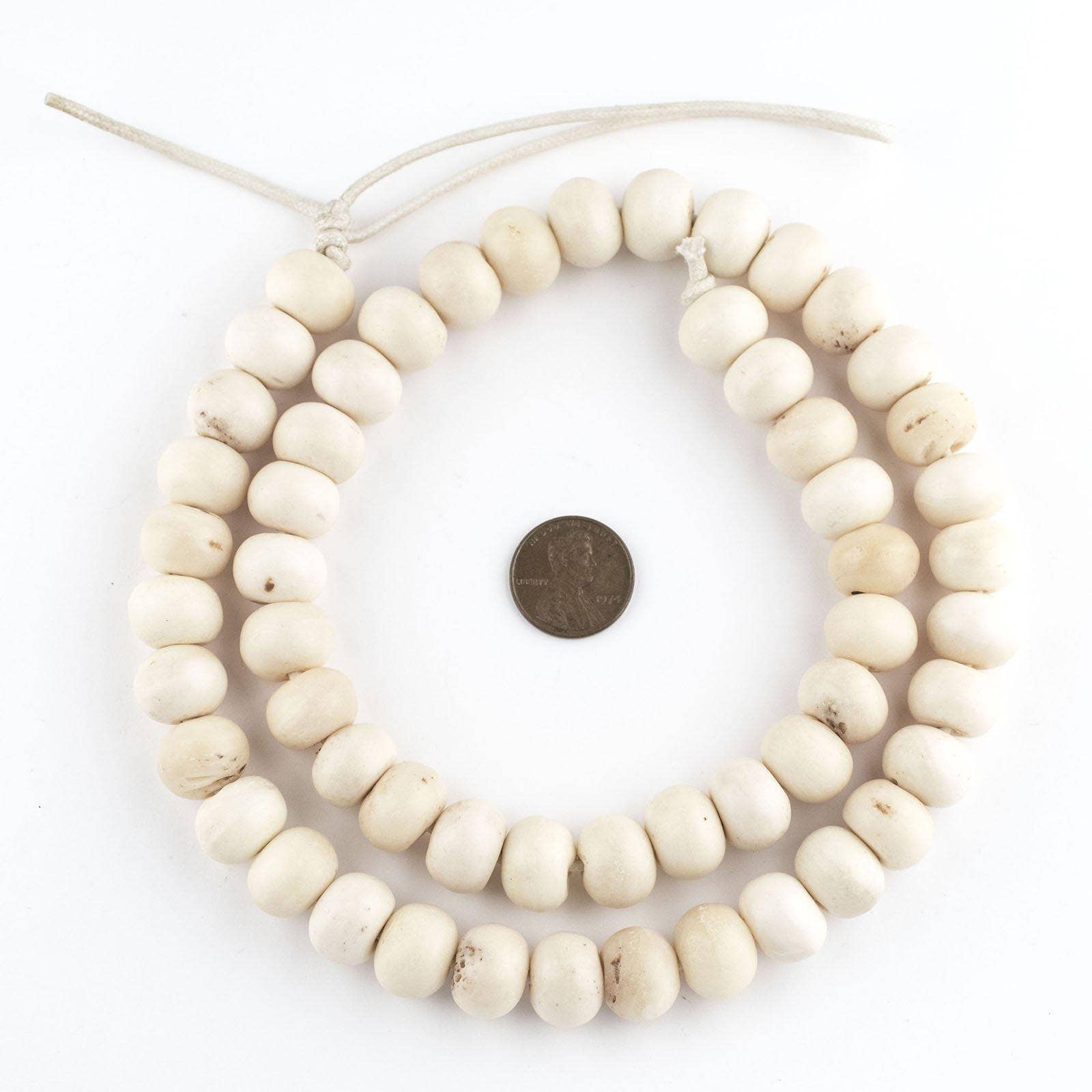 White Bone Beads