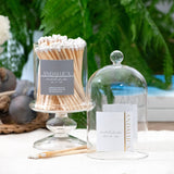 Tall Glass Jar + White Matches