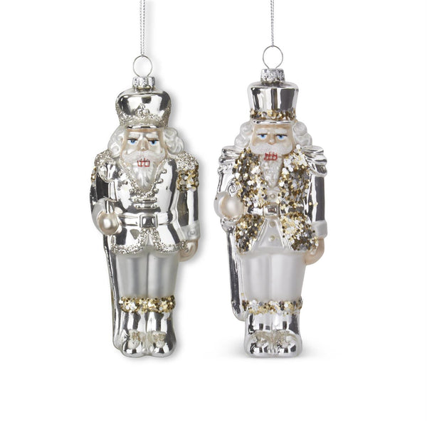 Glittered Blown Glass Soldier