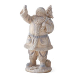 Gold Speckled Flocked Santa