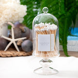 Tall Glass Jar + White Matches