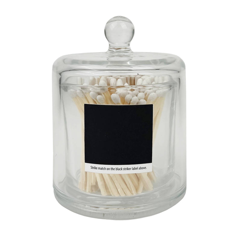 Glass Jar with Lid & 120 Matches