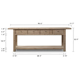 Long Vintage Console Table