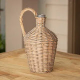 Willow Covered Wine Bottle