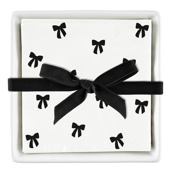 Ceramic Napkin Tray + Napkins