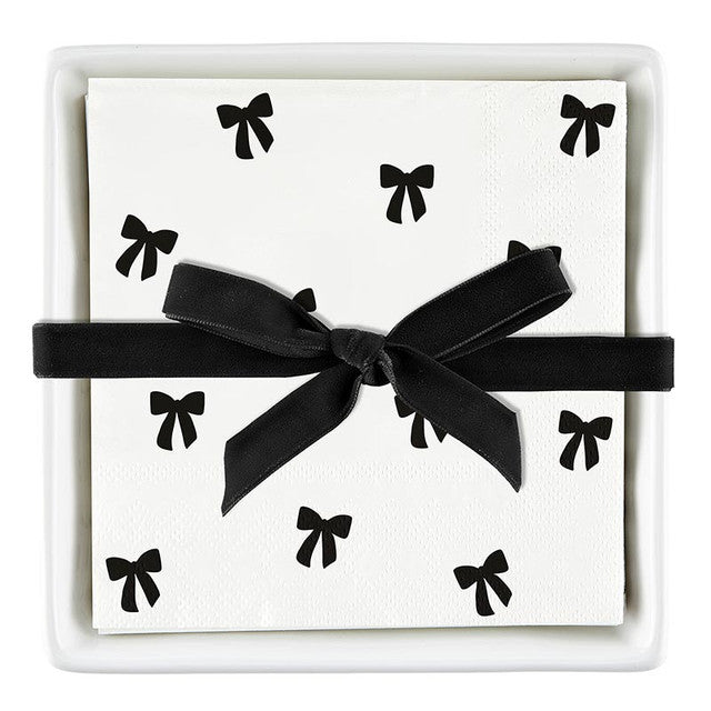 Ceramic Napkin Tray + Napkins