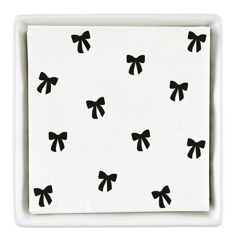 Ceramic Napkin Tray + Napkins