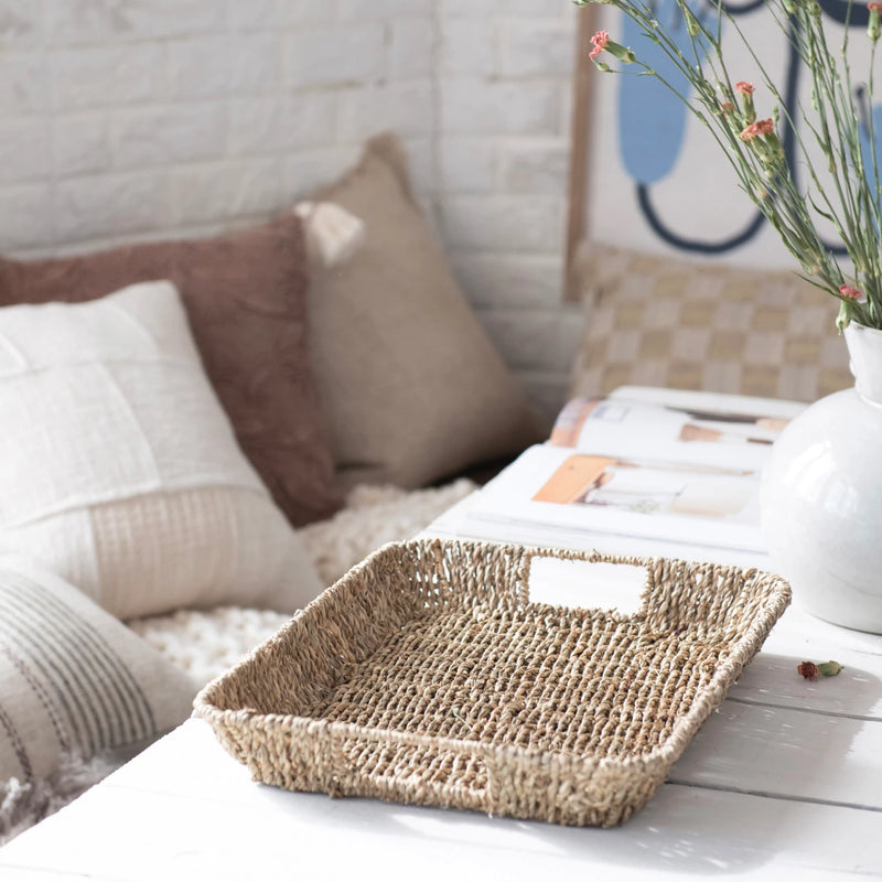 Hand-Woven Seagrass Tray
