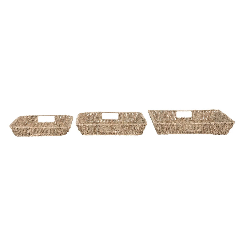 Hand-Woven Seagrass Tray