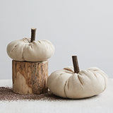 Fabric Pumpkin with Stem