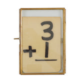 Brass & Glass Photo Frame