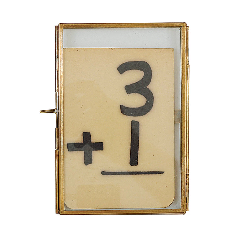 Brass & Glass Photo Frame