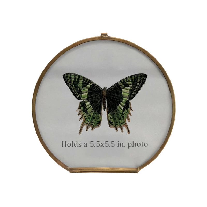 Brass & Glass Photo Frame