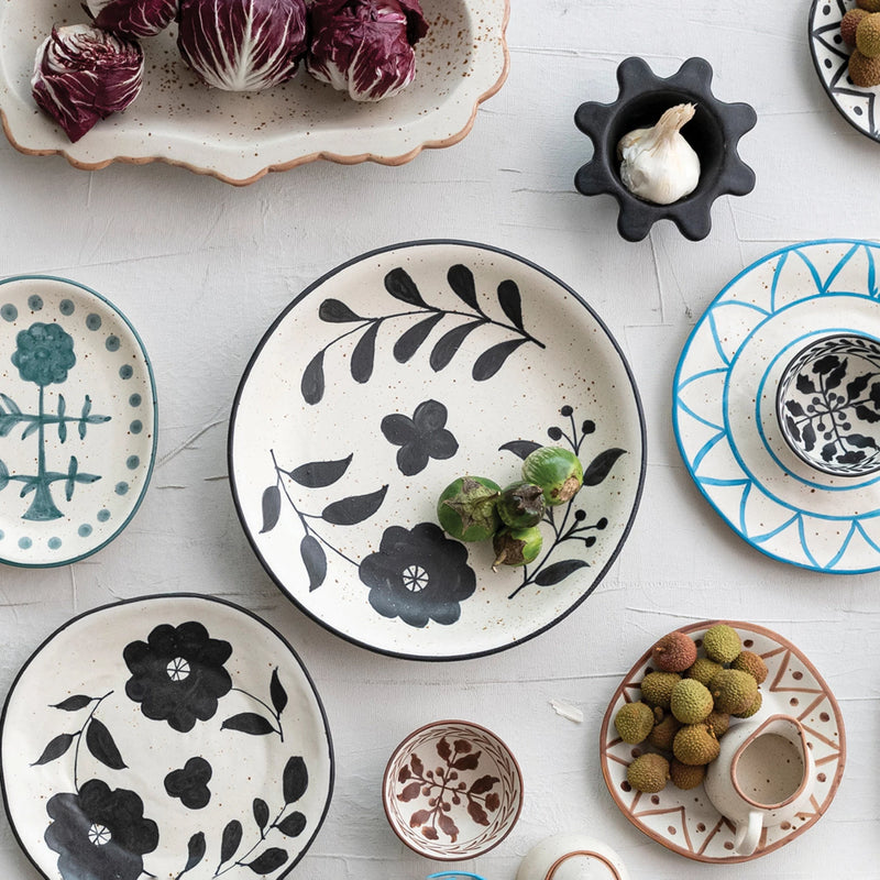 Hand-Painted Stoneware