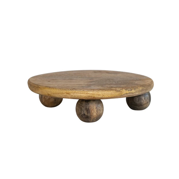 Round Wood Pedestal