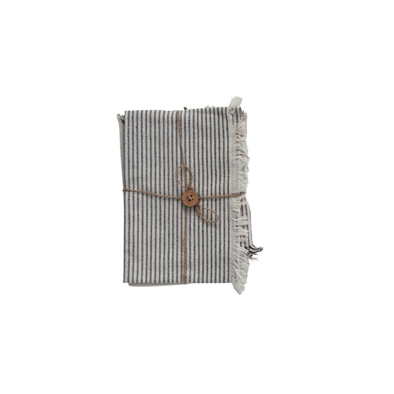 Striped + Fringe Tea Towel