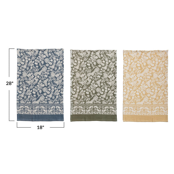 Floral Tea Towels, Set of 3
