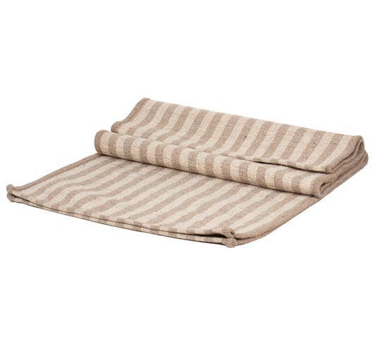 Beige Striped Table Runner Striped