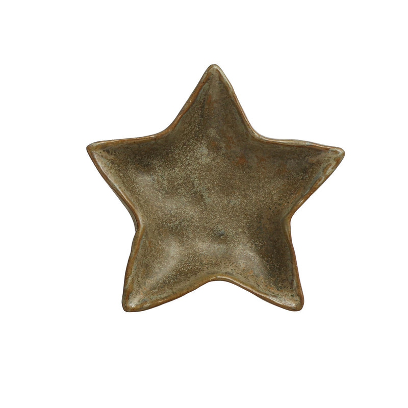 Stoneware Star Shaped Plate