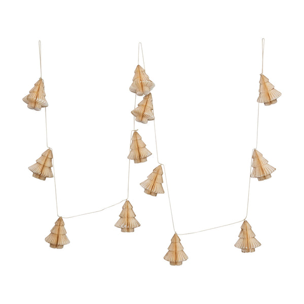 Recycled Paper Honeycomb Tree Garland
