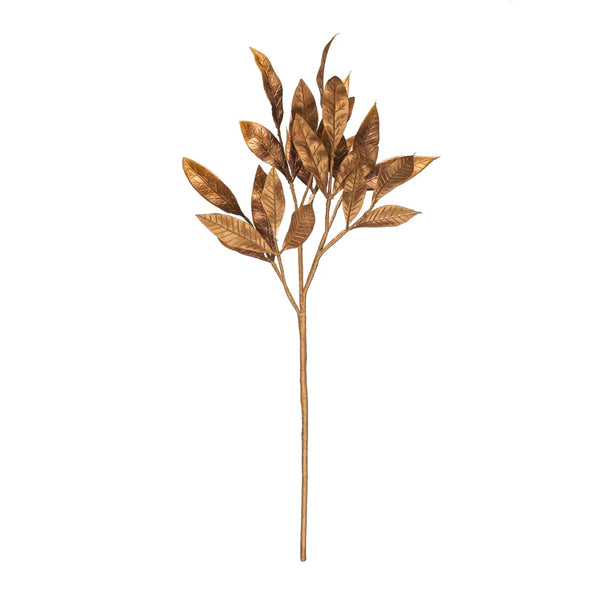Faux Cassia Leaf, Gold Finish