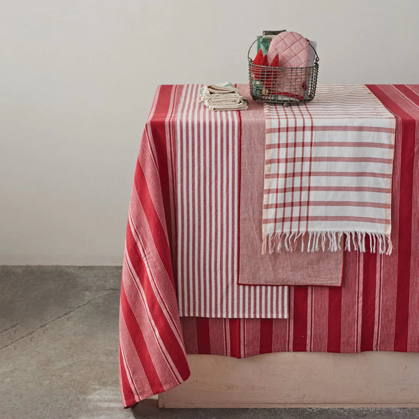 Striped Cotton Table Runner