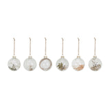 Glass Ball Ornament, Botanical