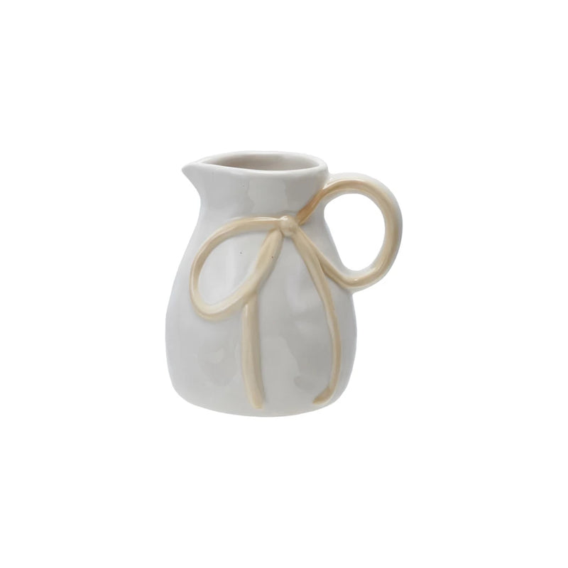 Stoneware Creamer / Bow Handle