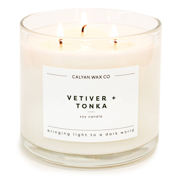 Vetiver/Tonka - 3 Wick