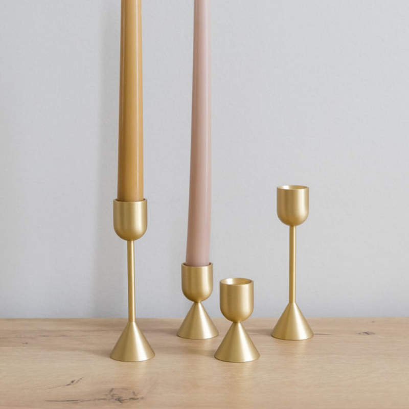 Brass Candlestick Holder - Tall