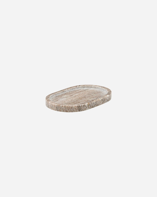 Beige Marble Tray - Oval