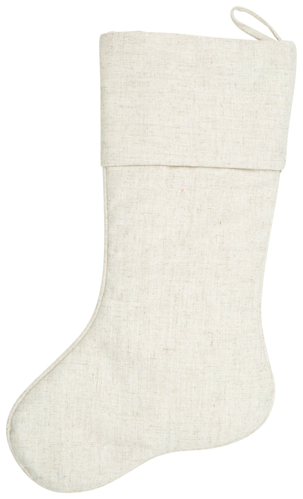 Natural linen stocking