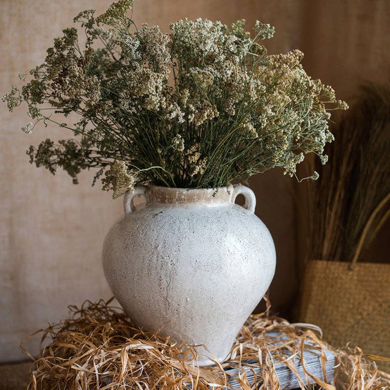 French Country White Vase