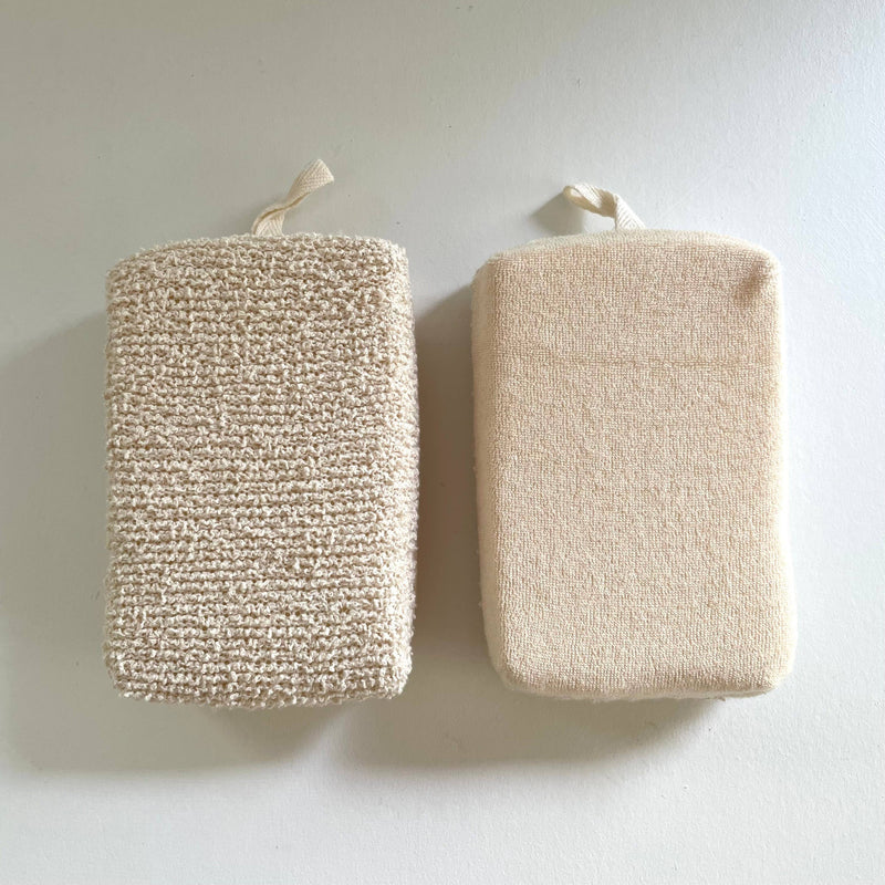 sisal and terry eco bath scrub sponge