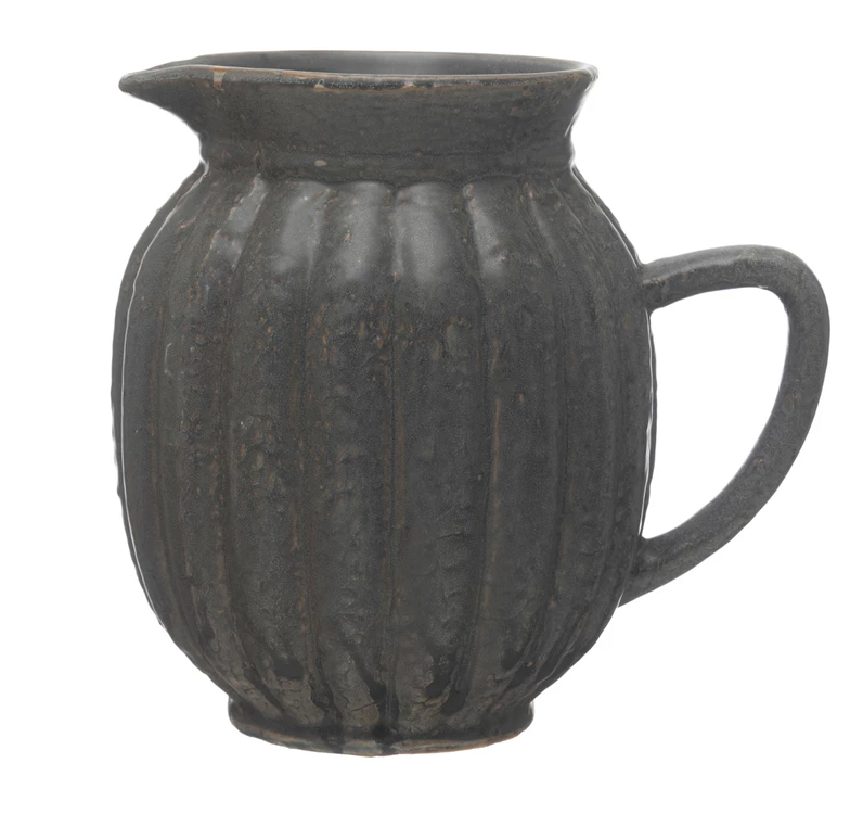 Stoneware Fluted Pitcher – Eye For Pretty At Home