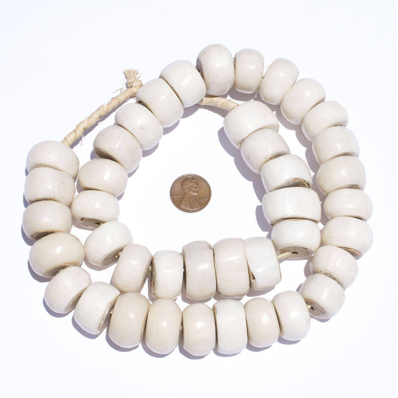 Kenya White Bone Beads
