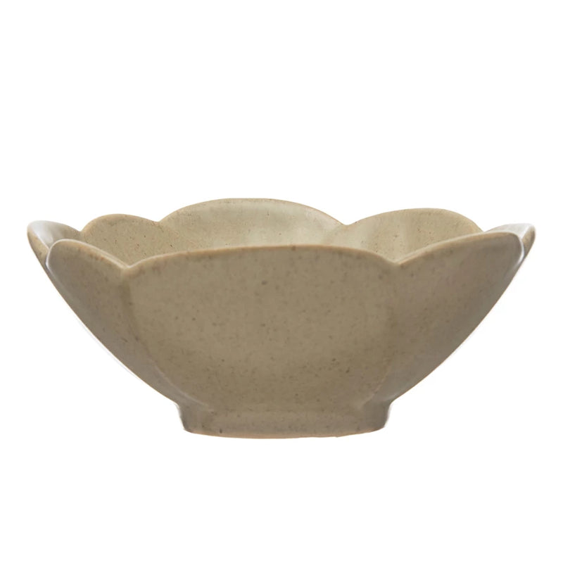 Stoneware Flower Shaped Bowl