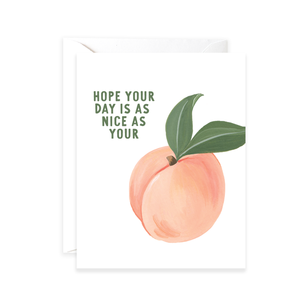 Nice Peach Greeting Card