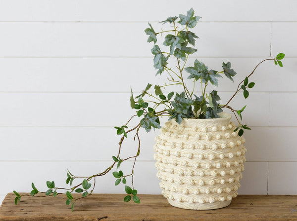 Textured Knot Cement Vase