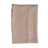 Grid Cotton Tablecloth, Rust