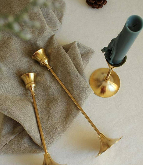 Gold Candle Holder | Set of 3