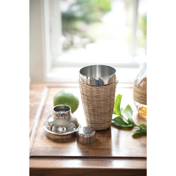 Rattan Cocktail Shaker