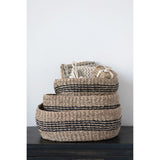 Seagrass Baskets with Stripes