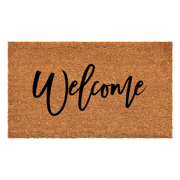 Cursive Welcome Doormat