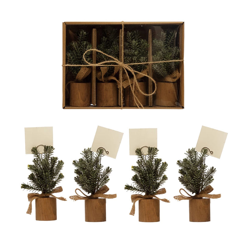 Faux Pine Tree Place Card/Photo Holders